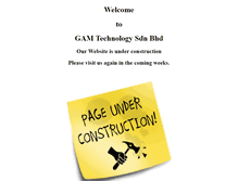 Tablet Screenshot of gamtech.com.my